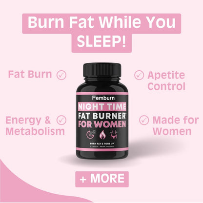 Night Time Fat Burner – Weight Loss, Boost Energy & Burn Fat