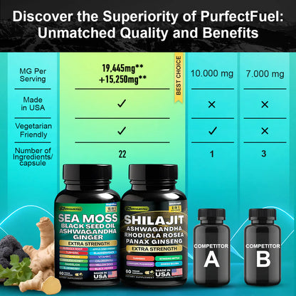 Sea Moss & Shilajit 22-in-1 Peak Vitality Blend™
