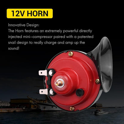 Super Clear Loud Snail Horn – Deep Sound for Every Ride