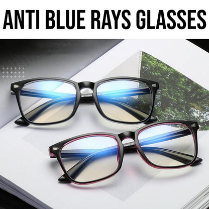 Square Black Anti-Blue Light Eyeglasses