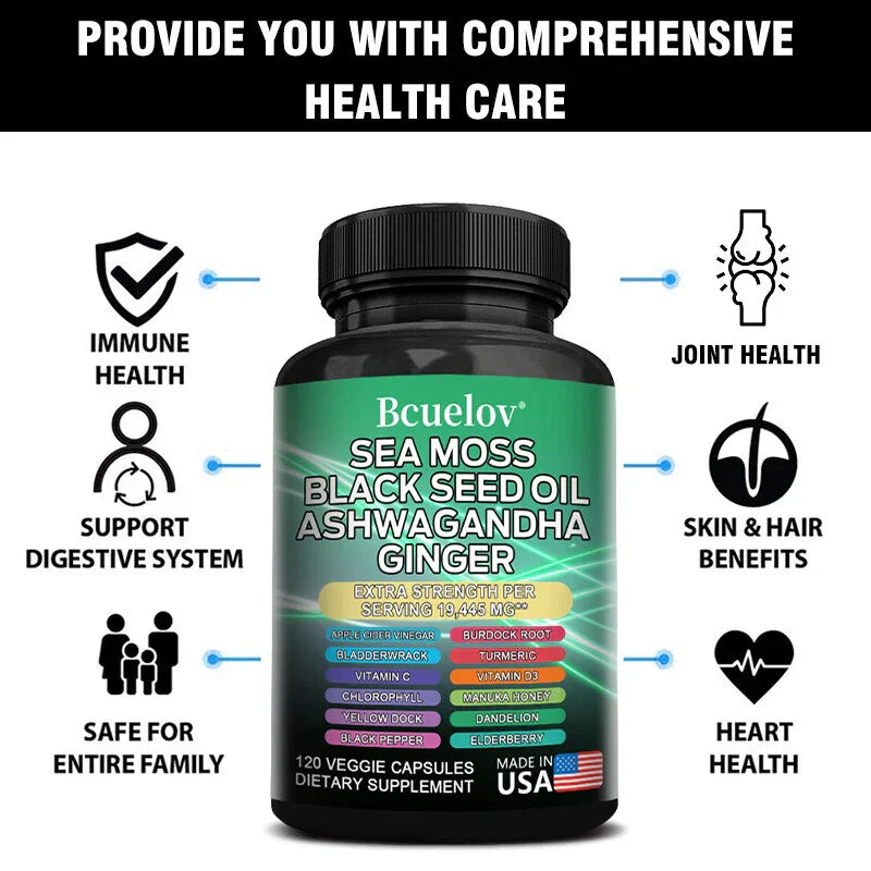 Sea Moss & Shilajit 22-in-1 Peak Vitality Blend™